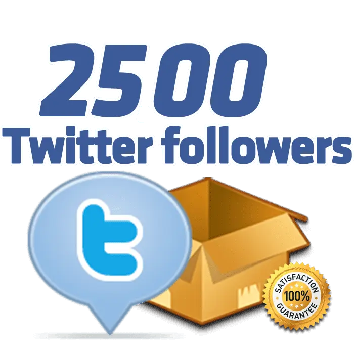 2500 twitter followers