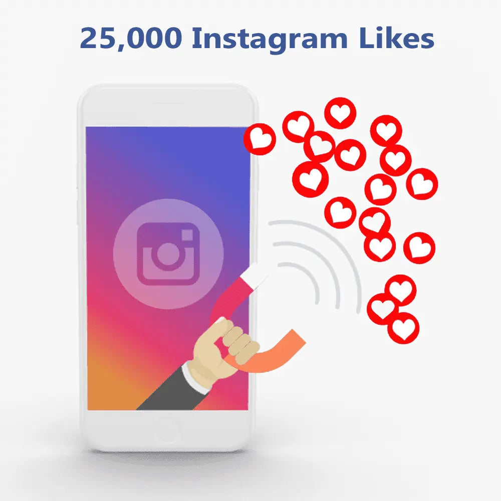 25000 instagram likes