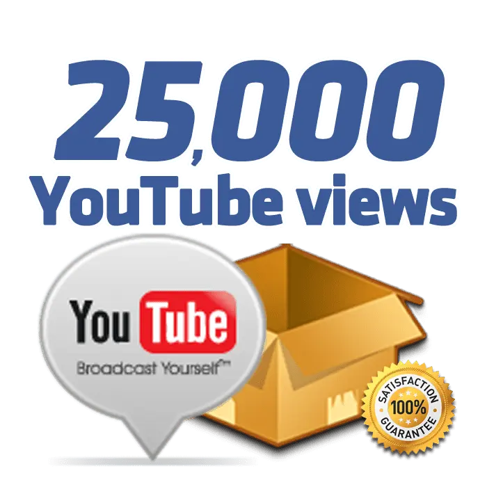 25000 YouTube views